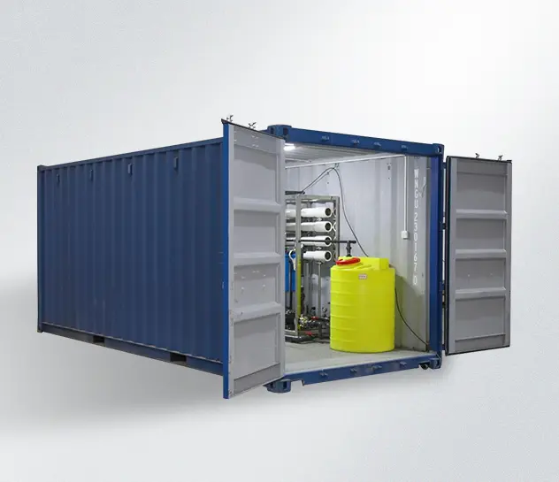 Containerized water treatment systems